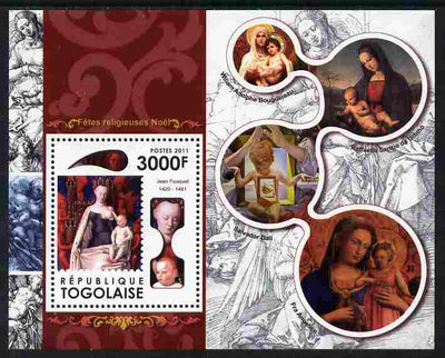 Togo 2011 Christmas perf m/sheet unmounted mint