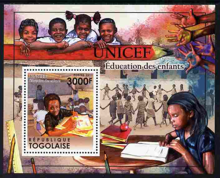 Togo 2011 UNICEF - Education for Children perf m/sheet unmounted mint
