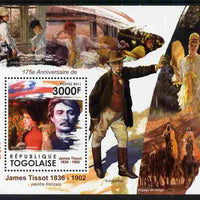Togo 2011 175th Birth Anniversary of James Tissot perf m/sheet unmounted mint