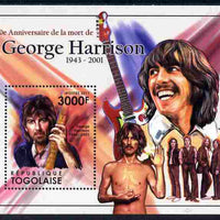Togo 2011 Tenth Death Anniversary of George Harrison perf m/sheet unmounted mint