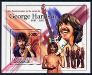 Togo 2011 Tenth Death Anniversary of George Harrison perf m/sheet unmounted mint