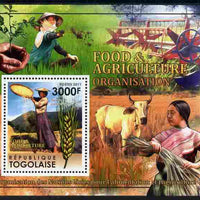 Togo 2011 Food & Agriculture perf m/sheet unmounted mint