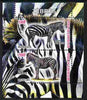 Chad 2011 Zebras perf sheetlet containing 2 values unmounted mint