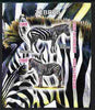 Chad 2011 Zebras imperf sheetlet containing 2 values unmounted mint