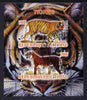 Chad 2011 Tigers perf sheetlet containing 2 values cto used