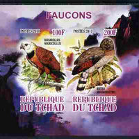 Chad 2011 Birds of Prey imperf sheetlet containing 2 values unmounted mint