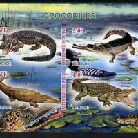Chad 2011 Crocodiles imperf sheetlet containing 4 values unmounted mint