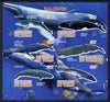 Chad 2011 Whales imperf sheetlet containing 6 values unmounted mint