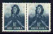 South Africa 1941-46 KG6 War Effort 1.5d Airman horiz pair unmounted mint SG 90