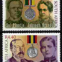 South Africa 2000 Centenary of Anglo-Boer War - 2nd issue perf set of 2 unmounted mint SG 1203-4