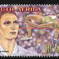 South Africa 2001 Sporting Heroes - Hestrie Cloete (high jump) 1r40 unmounted mint SG 1253