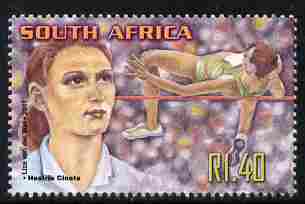 South Africa 2001 Sporting Heroes - Hestrie Cloete (high jump) 1r40 unmounted mint SG 1253