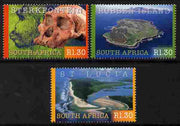 South Africa 2000 UNESCO World Heritage Sites perf set of 3 unmounted mint SG 198-1200