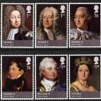 Great Britain 2011 The Hanoverians perf set of 6 unmounted mint