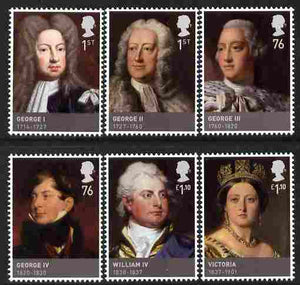 Great Britain 2011 The Hanoverians perf set of 6 unmounted mint