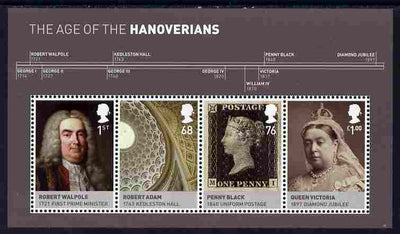 Great Britain 2011 The Hanoverians perf m/sheet unmounted mint