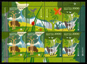 Belarus 2011 Europa - Animals of the Forest perf sheetlet containing 8 values unmounted mint