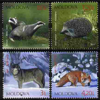 Moldova 2011 Wildlife perf setr of 4 values unmounted mint