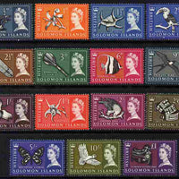 Solomon Islands 1965 Sterling definitive set complete 15 values unmounted mint SG 112-26