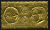 Pabay 1967 Churchill & Kennedy 6d value embossed in gold foil (perf) unmounted mint (Rosen PA61)