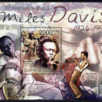 Guinea - Bissau 2011 Miles Davis perf m/sheet unmounted mint