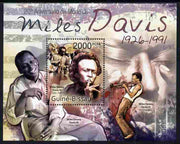 Guinea - Bissau 2011 Miles Davis perf m/sheet unmounted mint