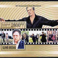 Guinea - Bissau 2011 90th Birth Anniversary of Yves Montand perf m/sheet unmounted mint