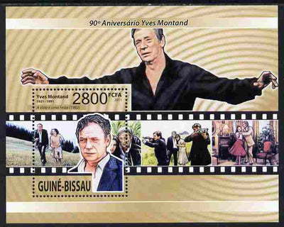 Guinea - Bissau 2011 90th Birth Anniversary of Yves Montand perf m/sheet unmounted mint
