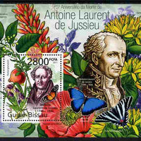 Guinea - Bissau 2011 75th death Anniversary of Antoine Laurent de Jussieu (botanist) perf m/sheet #1 unmounted mint