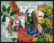 Guinea - Bissau 2011 75th death Anniversary of Antoine Laurent de Jussieu (botanist) perf m/sheet #1 unmounted mint