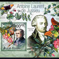 Guinea - Bissau 2011 75th death Anniversary of Antoine Laurent de Jussieu (botanist) perf m/sheet #2 unmounted mint