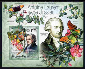 Guinea - Bissau 2011 75th death Anniversary of Antoine Laurent de Jussieu (botanist) perf m/sheet #2 unmounted mint
