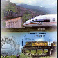 Mozambique 2011 20th Century Trains perf m/sheet unmounted mint