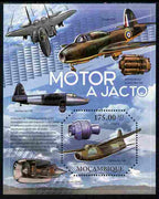 Mozambique 2011 Jet Aircraft perf m/sheet unmounted mint