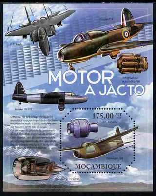 Mozambique 2011 Jet Aircraft perf m/sheet unmounted mint