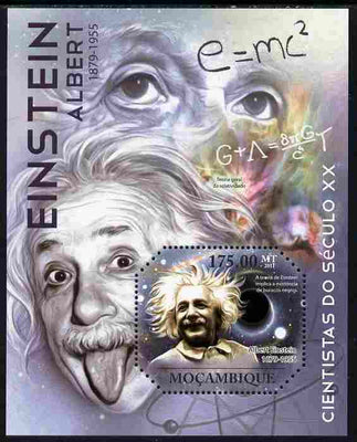 Mozambique 2011 Albert Einstein perf m/sheet unmounted mint