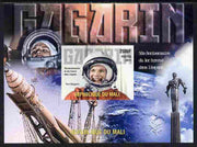 Mali 2011 50th Anniversary of First Man in Space - Yuri Gagarin imperf m/sheet unmounted mint. Note this item is privately produced and is offered purely on its thematic appeal, it has no postal validity