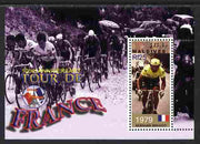 Maldive Islands 2001 Centenary of Tour de France Cycle Race perf m/sheet unmounted mint. Note this item is privately produced and is offered purely on its thematic appeal