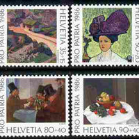 Switzerland 1986 Pro Patria - Paintings perf set of 4 unmounted mint SG 1098-1101