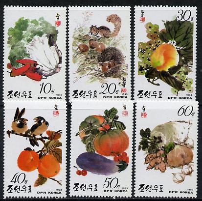 North Korea 1993 Fruit & Vegetables set of 6 unmounted mint*