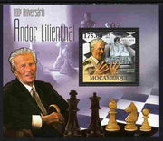 Mozambique 2011 Birth Centenary of Andor Lilienthal (chess) perf s/sheet unmounted mint Michel BL 441