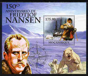 Mozambique 2011 150th Birth Anniversary of Fridtjof Nansen perf s/sheet unmounted mint Michel BL 437