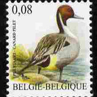 Belgium 2010-14 Birds - Northern Pintail 0.08 Euro unmounted mint,