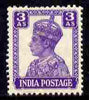 India 1940-43 KG6 def 3a bright violet fine unmounted mint, SG 271