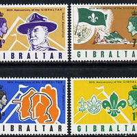 Gibraltar 1968 Scouts 60th Anniversary set of 4 SG 223-26 unmounted mint*