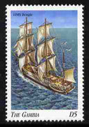 Gambia 1998 Ships - HMS Beagle 5D unmounted mint SG 2910