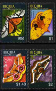 St Vincent - Bequia 2010 Butterflies perf set of 3 unmounted mint