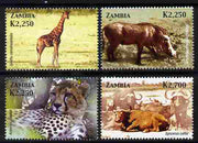 Zambia 2005 Mammals perf set of 4 unmounted mint SG 952-55