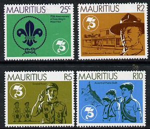 Mauritius 1982 75th Anniversary of Scouting set of 4 unmounted mint, SG 635-38