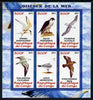 Congo 2011 Sea Birds perf sheetlet containing 6 values unmounted mint